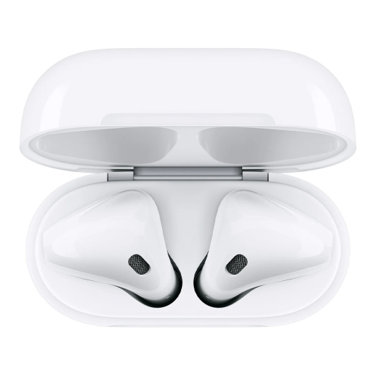 Беспроводные наушники Apple AirPods 2 с беспроводным зарядным футляром MRXJ2