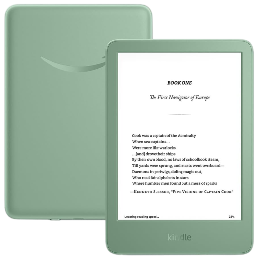 Amazon Kindle  (2024) 11th Generation 6, 16Гб , Зеленая