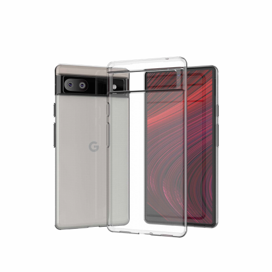 Силиконовый чехол для Google Pixel 6A Прозрачный