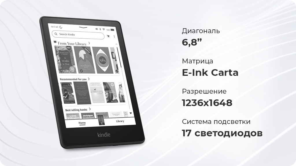 Электронная книга Amazon Kindle Paperwhite 2021 32Gb Синяя